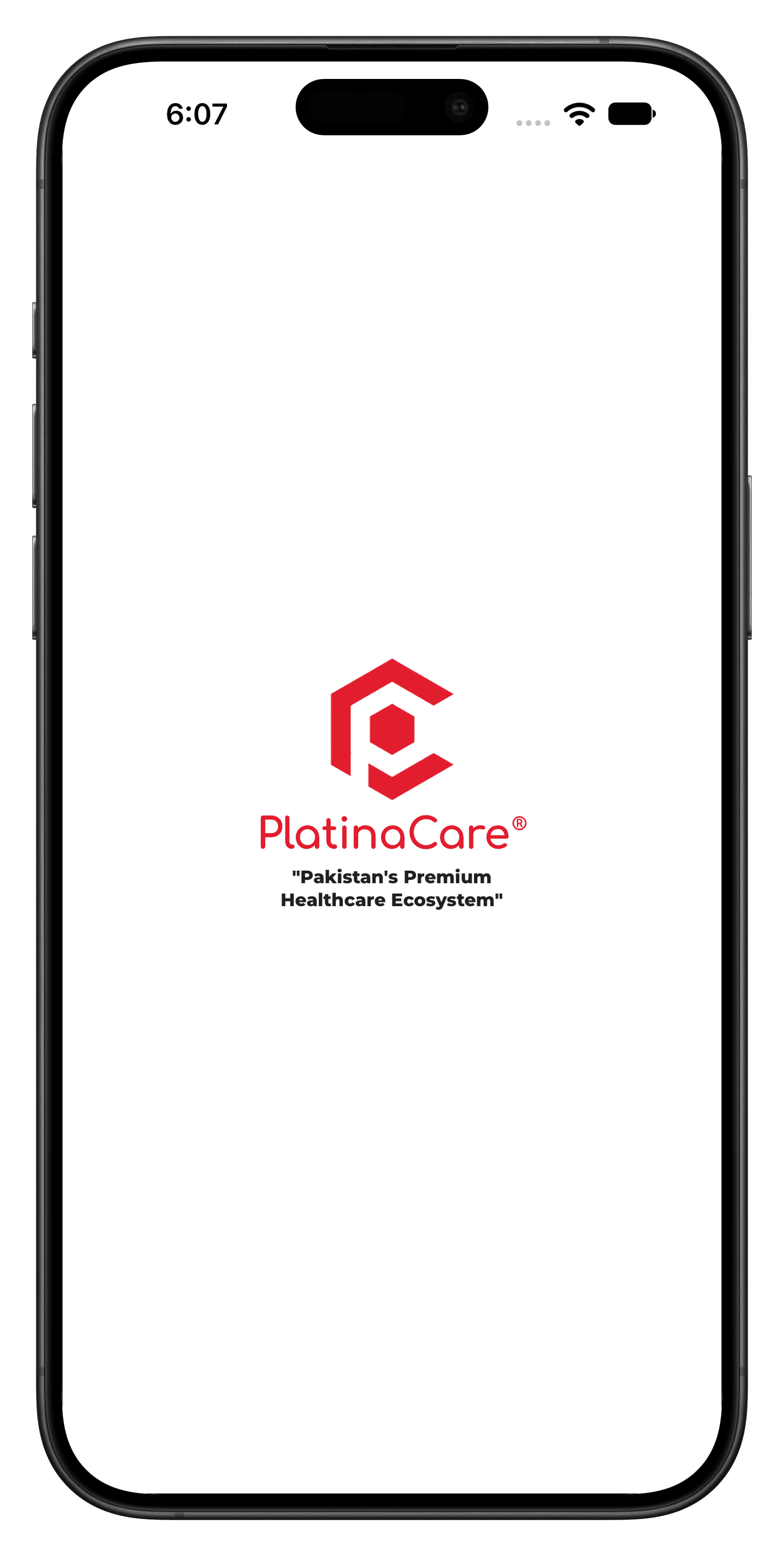 PlatinaCare® app splash screen